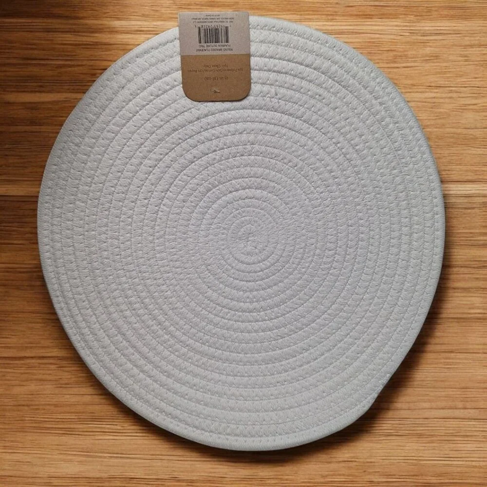 Pumpkin Fall Round‎ Braided Placemat Autumn Table Setting 15 Inch Create